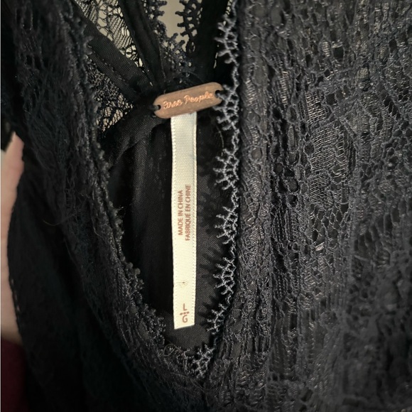 Free People Lace Mini Dress with Keyhole - Picture 5 of 9